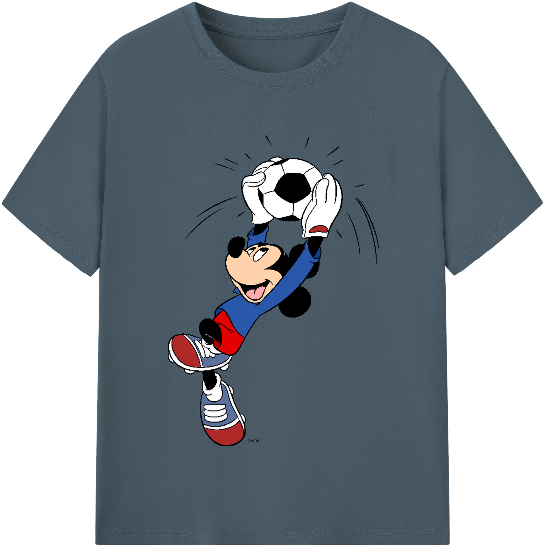 （画像用） ミッキーマウス Mickey Mouse 綿100％半袖Tシャツ（フロントプリント）